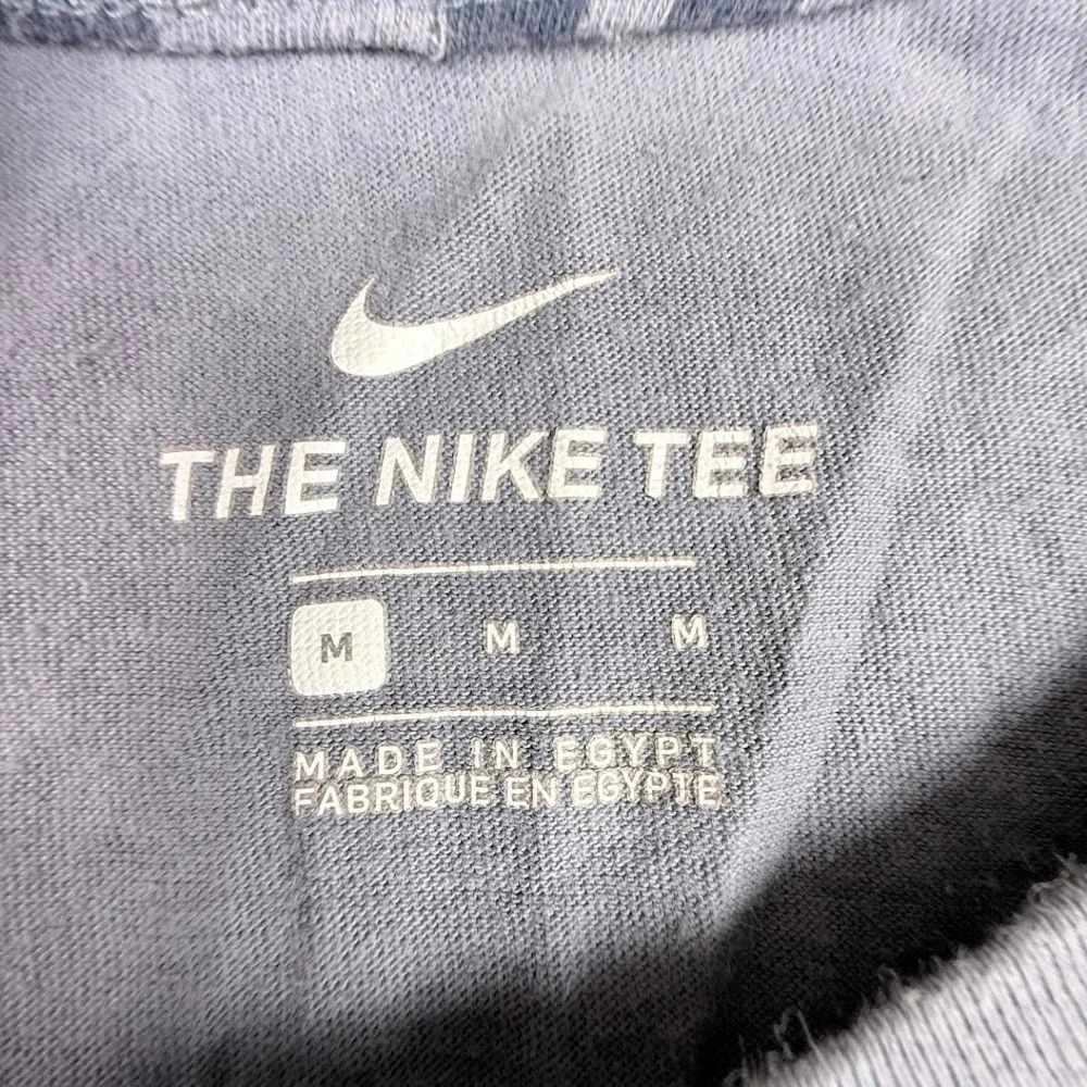 Nike Mens Just Do It All Over Print Grey Short Sleeve T-Shirt Medium Embroidered